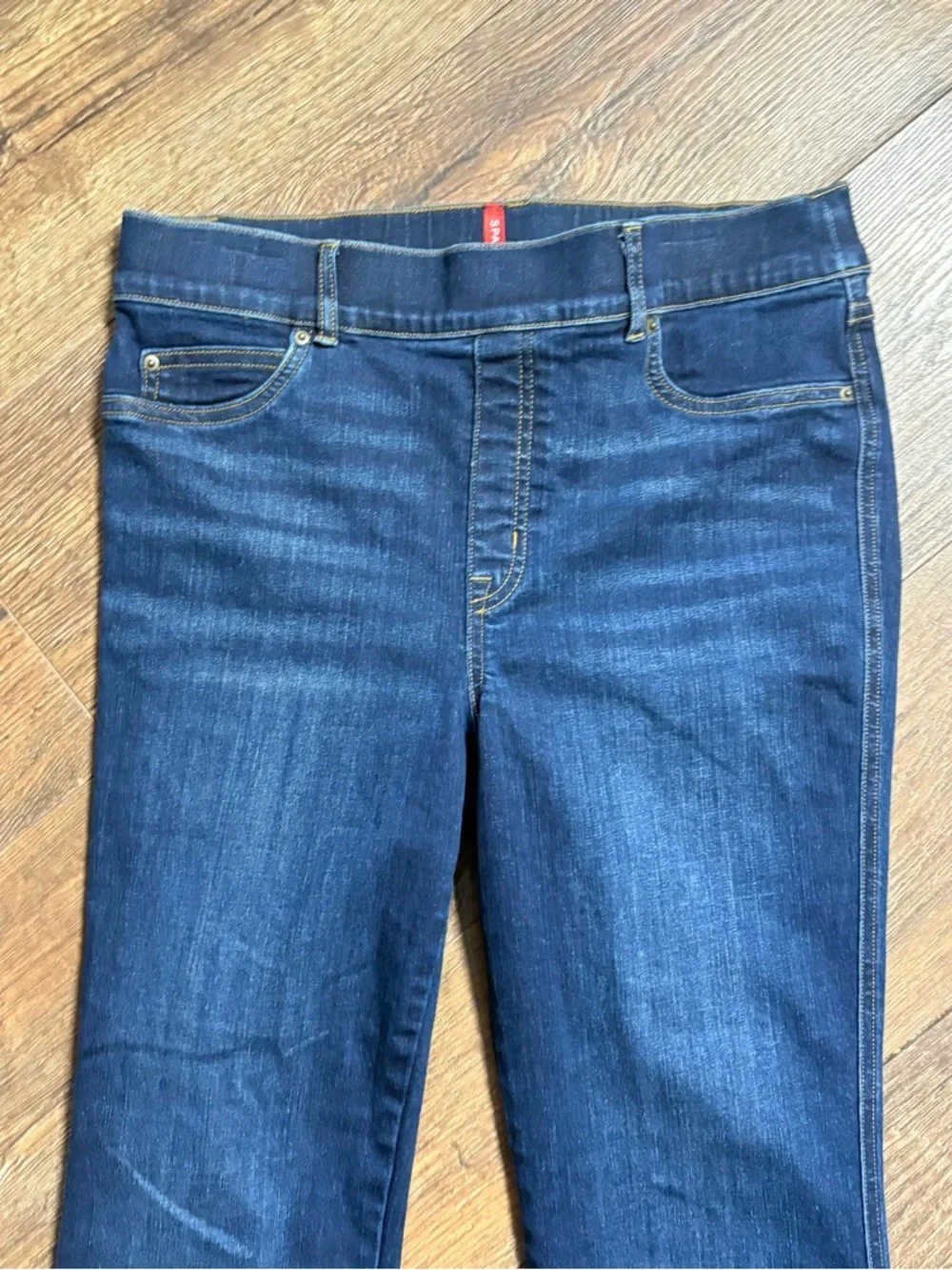 Spanx High Rise Flare Leg Pull On Jeans - Picture 3 of 5